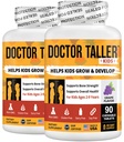 NuBest Doctor Taller Dzieci - Dzieci Multivitamin, Toddler Witaminy - Wsparcie kości Siła, Wzmocnione odporność z wapniem, Multivitamin dla wieków od 2 do 9 - Smak winogronowy - 90 Tabletki do żucia 124; Opakowanie 2