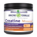 Amazing Formuły Mikronizowane Monohydrat Kreatyna w proszku Suplement do wstrzykiwań 124; 5000 mg na Podawanie 124; Idealny suplement do ćwiczeń przed i post 124; Made in USA (1 LB, Orange)