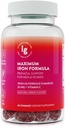 Żelazne żeberka - 20 mg Wysoka absorpcja Żelazo + Witamina C, B12 & Folate - Wegan, Nie-GMO, Bez glutenu - Energia i Anemia Wsparcie - 60 Ct