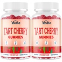 3300mg Gart Cherry Gummies for Moric Acid Cleanse, Sleep, Gout, Joint & Nerki Support - Tart Cherry Extract with Celery Seed, Melatonina, Witamina C - Detox & Przeciwutleniacz - Mieszany Berry Flavor, 120 Count