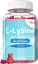 VAITE L- Lysine 800mg Gummie z witaminą C - Skóra, Lip & Cold Sore * Wsparcie dla kobiet - Lizyna dla dorosłych, Wspiera zdrowie i system immunologiczny tkanek, Amino Acid & Complex Supplements, 60 Vegan Chewable