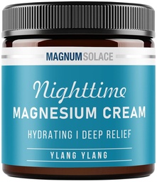 Lody magnezowe - Nocny krem magnezowy - Stosować do nóg, rąk lub klatki piersiowej - Topical Magnezu Chlorek - USA Made and Safe for Kids (Ylang Ylang)