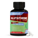 Suplement Glutationu 1000mg Suplement przeciwutleniający - Formuła Premium Vegan dla wsparcia immunologicznego, Rozjaśniania skóry i Detox wątroby - Allergen- Free, Non-GMO, Efektywny boost Wellness (60 kapsułki)