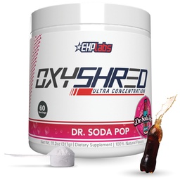 EHP Labs Thermogeniczne spalanie tłuszczu Thermogenic - Wstępne ćwiczenia proszku z L- glutamina, Acetyl L- Karnityna, Metabolizm Booster, Utrata masy ciała, Apetite Control, Napoje energetyczne, Dr. Soda Pop, 60 Służenie