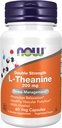 Teraz żywność: L- Theanine Stress Management 200 mg, 60 kapsli (2 opakowania)