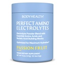 BodyHealth PerfectAmino Electrolytes Powder No Sugar, Hydration Post Keto Zero Sugar Electrolytes Drink Mix with Trace Minerals - Passion Fruit - 30 Służenie