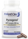 Pacjenta One Pycnogenol OPC Complex 300mg XI124; Suplement do Wsparcia Zdrowia naczyniowego i Zdrowego Starzenia * XI124; French Maritime Pine Bark i więcej XIR 124; 60 Kapsułki