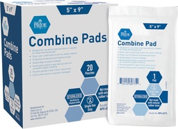 MED PRIDE Nonstick Steryle Abd Combine Pads 5x9 in Extra Absorbent Surgical Dressing for Heavy Leukage (40 Count)