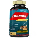 Licorice Extract Kapsułki z Turmeric, Ginger, Kozieradka, Haritaki, Black Pepper - Pomocnicza funkcja trawienia - 90 Czapki, 3 miesiące dostaw