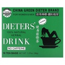 Wujek Lee 's Tea Dieters' 100% Natural Herbal Drink, Bez kofeiny, 18 Tea Bags, 1.27 oz (36 g)