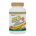 Nature Plus Source of Life Gold Multivitamin - 180 Tablets - Wsparcie krwi, Wsparcie kości, Zdrowy system immunologiczny - Zawiera witaminy D3, B12, K2 & Ponad 120 Całej żywności Nutricents - 60 Służenia