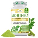 Organiczny proszek Veda Moringa Liść, 1000mg, 360 Count - True Green Native Organic Moringa Oleifera, Premium Siła Nutrigent Dense 100% Czyste liście - Energia, Sen & Wsparcie odporności - Wegan