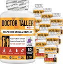 NuBest Doctor Taller Dzieci z multivitamin, Multimineral, Wapnia Chewable Tablets, suplement wapnia dla dzieci w wieku od 2 do 9 lat - Smak winogronowy - Pomaga dzieciom zdrowo - 12 Pack