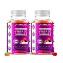 Fiber Vitamatic Prebiotic Fiber Gummies dla dorosłych - 2 Pack (Razem 120 Gummies) 7g Fiber per Serving Bilans 124; Dodatkowa siła 124; Zero Cukier Dodany 124; Pectin- Based Bilans 124; Digestive Health & Regularny Wsparcie