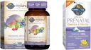 Garden of Life Women’s Prenatal Multivitamin with Vitamin D3, B6, B12, C & Iron & Prenatal DHA Omega 3 Fish Oil - Minami Natural Prenatal, 60 Softgels