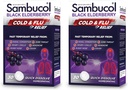 Sambucol Cold and Flu Relief Tablets - Homeopatic Cold Medicine, Nasal & Sinus Congestion Relief, Zastosowanie dla Nose Runny, Kaszel, Cold Remedy dla dorosłych - Black Elderberry, 30 Count, 2- Pack