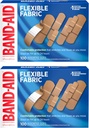 BAND- Aid Brand Elastyczne opatrunki adhezyjne tkaniny z memory- Weave tkaniny, Quilt- Pomoc Comfort Pad & Hurt- Free Pad; Opieka nad ranami dla drobnych cięć, Scrapes, & Ranki, Rozdrobnione rozmiary, 2 x 100
