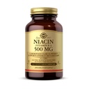 Solgar Niacyna (Witamina B3) 500 mg, 100 Kapsułki wegetatywne - Metabolizm energetyczny - Non-GMO, Wegan, Gluten wolny, mleczny, Kosher - 100 Sług