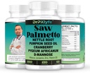 Suplement do oleju z nasion dyni i włosów z piły Palmetto dla kobiet, DHT Blocker dla mężczyzn, PCOS Prostate Health, Pygeum, Lycopene, Mens Health