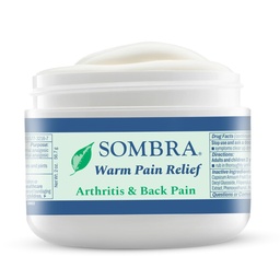 Sombra Warm Pain Relief żel, Warm Relief na zapalenie stawów i przewlekły ból przed treningiem mięśni Rub Wegan Formuła wolna od sztucznych zapachów, barwniki, NLPZ, Wosk, Ropa naftowa, Alkohol - 2oz Jar