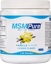KALA ZDROWIE MSMPURE Vanilla aromat grube płatki proszku MSM - US- made MSM do wspólnego zdrowia, Wygląd skóry, i wsparcie włosów i paznokci - 1 lb, Siarka organiczna