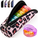 Yaklim Pill Organizator 1 razy dziennie, Ultralight Travel Pill Box, Cotygodniowe Pill Kontenery 7 Dzień z Przenośne witaminy Fish Oils Suplement