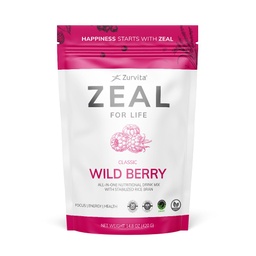 Zurvita - Zeal for Life 30- Day Wellness Bag - Wild Berry (Classic) - Suplement odżywczy dla witalności, odporności i Wellness - 420 Grams