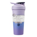 BlenderBottle Sport Sleek Izolowany ze stali nierdzewnej Shaker Butelka z drutu Whisk, 25- Ounce, Lavender Ombre - Shakes protein & Hydration dla sportowców & Fitness Entuzjastów, Easy Mixing, Slim Easy to Hold, Keeps Drinks Cold, Lockable Lid