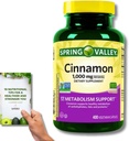 Dolina Wiosna Cynamon suplement diety - 1000 mg, 400 Kapsułek wegetariańskich + 'Przewodnik żywieniowy'