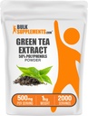 BulkSupplements.comgreen Tea Extract Proszek - 50% suplement polifenoli, suplementy EGCG - Bez glutenu, 500 mg na jedną porcję, 1 kg (2,2 kg) (opakowanie po 1)