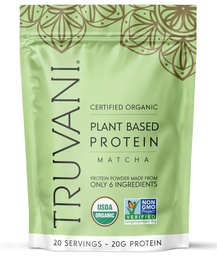 Truvani Vegan Pea Protein Powder Building 124; Matcha Building 124; 20g Organic Plant Based Protein Building 124; 20 Serws Building 124; Keto Building 124; Gluten & Dairy Free 124; Low Carb Building 124; No Added Sugar