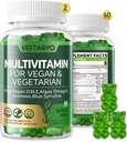 Vitamin D3 + K2-1000IU D3 90mcg K2 - Multivitamin for Vegetarian & Adults w/Algae Omega-3,Iron,Methyl B12,Seamoss,Iodine for for Bone,Muscle,Energy,Immunity Support- Sugar Free,Gluten-Free,120 Count