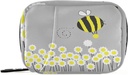Kreskówka Daisy Bee Pill Pudełko 7 dzień pióro Case Travel Pill Organizer Bag z Zipper Portable Weekly Case Compact Rozmiar dla posiadacza suplementu witaminy