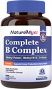 Kompletny kompleks B, Wszystkie witaminy 8 B, Metyl B12, Metyl Folate, Biotin, P- 5- P, Wysoko wchłaniane, Produkcja energii, 60 Kapsle wegańskie