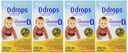 Krople Baby 400 Iu 90 Krople 0.08 Płynna uncja (4 opakowania)