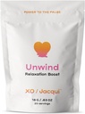 Unwind Boost Calming Natural Organic Menopauza Wsparcie dla Relief Stress - Add- na Booster Protein Powder - Pomaga Relieve objawy menopauzy - z rumianku organicznego, Lavender & Lemon