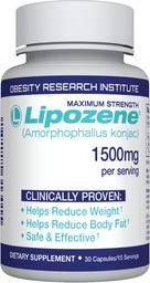 Lipozene ® Dieta Utrata masy ciała Suplementy - 1 butelka 30 Kapsułki -
