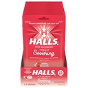 HALLS Throat Soothing (Wcześniej HALLS Breezers) Creamy Strawberry Throat Drops, 12 Torby 25 Drops (300 Total Drops)