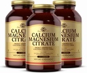 Solgar Calcium Magnesium Citrate, 250 Tablets (Pack of 3) - Supports Healthy Bones & Teeth - Musculoskeletal & Nervous System Support - Highly Absorbable - Non-GMO and Vegan - 150 Total Servings