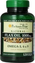 Puritan 's Pride Premium Natural Flax Oil 1000 mg Omega-3, 6 & 9 Cold Pressed, 120 Softgels