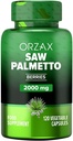 ORZAX Prostate Supplement z Saw Palmetto Extract 2000 mg dla mężczyzn - Suszarka do włosów i moczu - 120 Veg kapsułki - (120- Day Supply)