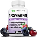 Extra Siła Resveratrol 1568mg - 180 Kapsułki - 3 Miesiące Zaopatrzenia 124; Suplement przeciwutleniający 124; Naturalne Trans- Resveratrol Pigułki Biżuteria 124; dla anty-starzenia, Heart Health, System immunologiczny i funkcji mózgu