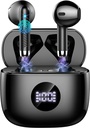 Wireless Earbuds, Bluetooth 5.4 Pąki ucha LED Power Display Słuchawki słuchawki Bass Stereo, Bluetooth Earbuds in- Ear Noise Cancelling Mic, 40H Playback Mini Case IP7 Waterproof Sports Earphone for Android iOS