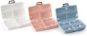 Przenośny pil przypadku Travel Pill Organizator Daily Pill Organizator 7 Komory Pill Box for Purse Pocket trzymać witaminy, Cod Liver Oil, Suplementy i Medykacja- (Biały + Niebieski + Różowy)