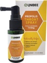 UNIBEE Propolis Throat Spray (Flavonoids całkowita 154mg) - ból gardła Relief, Oral Health Promotion, Naturalne wsparcie immunologiczne, Bez alkoholu i wody Rozpuszczalny Propolis