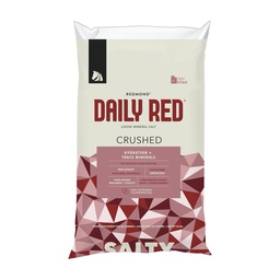 Dzienny czerwony kruszywo Minerały 124; Sól mineralna + suplement elektrolitu dla koni (25LB Refill Bag)