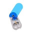 EQUADOSE Pill Splitter z Precision Aluminium Blades, Bezpieczne i czyste cięcia małych i dużych tabletek, Witaminy i pigułki, Łatwy dzielnik tabletek do dokładnego dawkowania leków