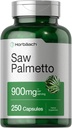 Ekstrakt Horbäach Saw Palmetto 124; 900mg 124; 250 Kapsułek 124; Non- GMO i Gluten Free Formula 124; Tradycyjny suplement ziołowy