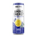 Optimum Nutrition Amino Energy Sflaging Hydration Drink, Electrolytes, Kofeina, Amino Acids, BCAA, Sugar Free, Blueberry Lemonade, 12 Fl Oz, 1 liczba (Opakowania maja Vary)