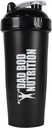 Tata Bod Nutrition Funny Protein Shaker Butelka 28 Ounce Water Cup (Black Lid)